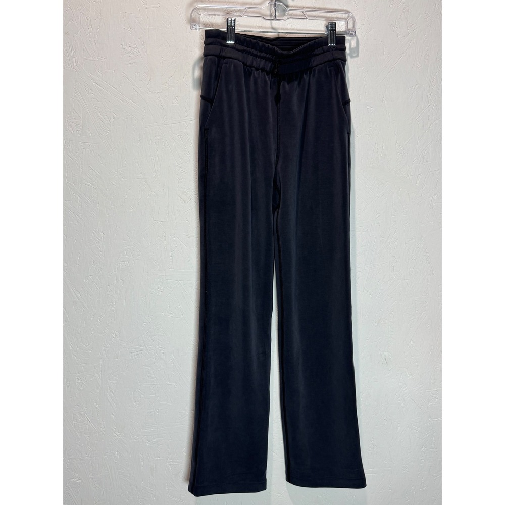 Lululemon Softstreme High-Rise Pant Black Straight Leg LW5EGTS Size 2